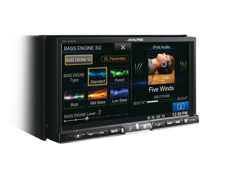 Pažangi navigacinė sistema Alpine INE-W987D, su 7-ių colių ekranu GPS navigacija Alpine AUTOGARSAS.LT