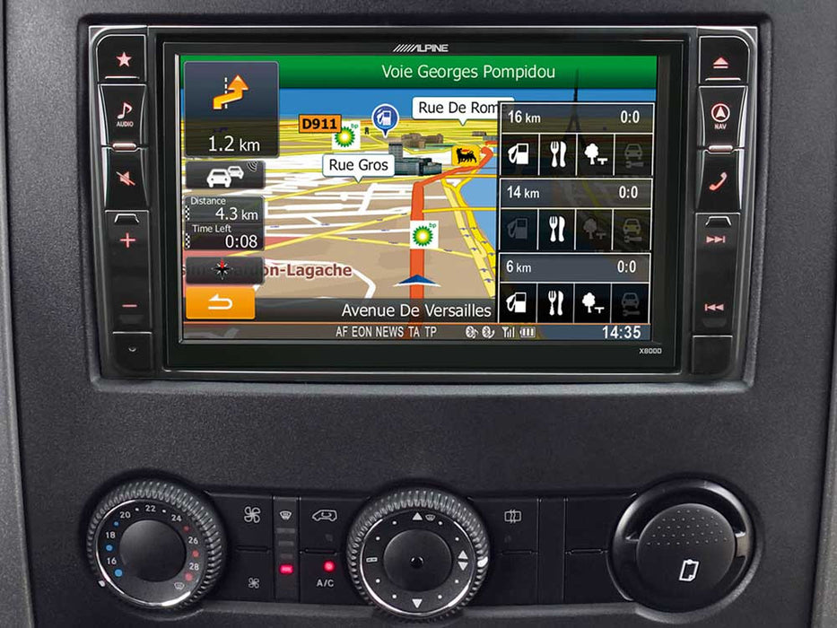 Navigacinė sistema Alpine X800D-S906, skirta Benz Sprinter S906 GPS navigacija Alpine AUTOGARSAS.LT