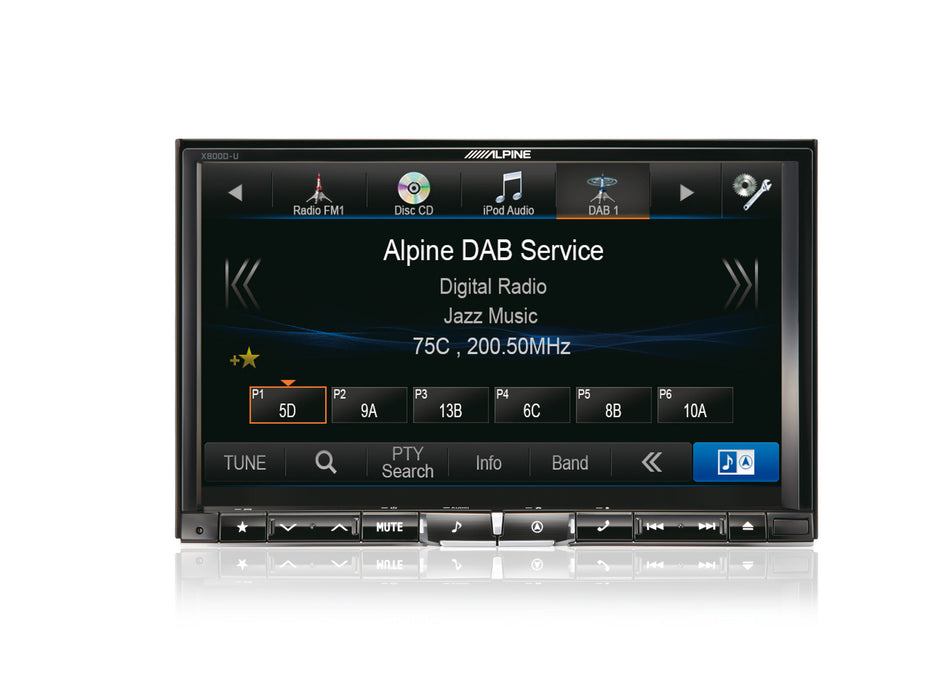 Pažangi navigacinė sistema Alpine X800D-U, su 8-ių colių ekranu GPS navigacija Alpine AUTOGARSAS.LT