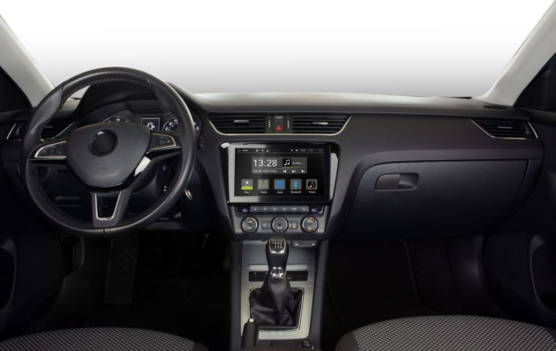 Radical R-C11SK1, Android multimedija Skoda Octavia III automobiliui - sumontuota