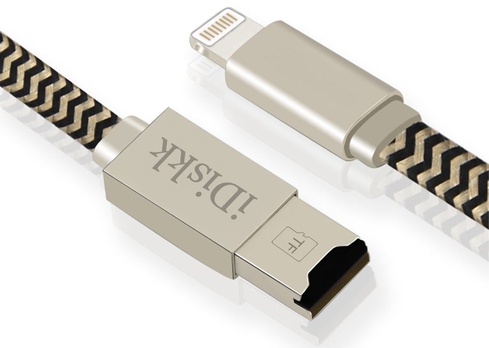 Multifunkcinis laikmenos kabelis iDiskk USB iPhone lighting MicroSD Išmanūs sprendimai iDiskk AUTOGARSAS.LT