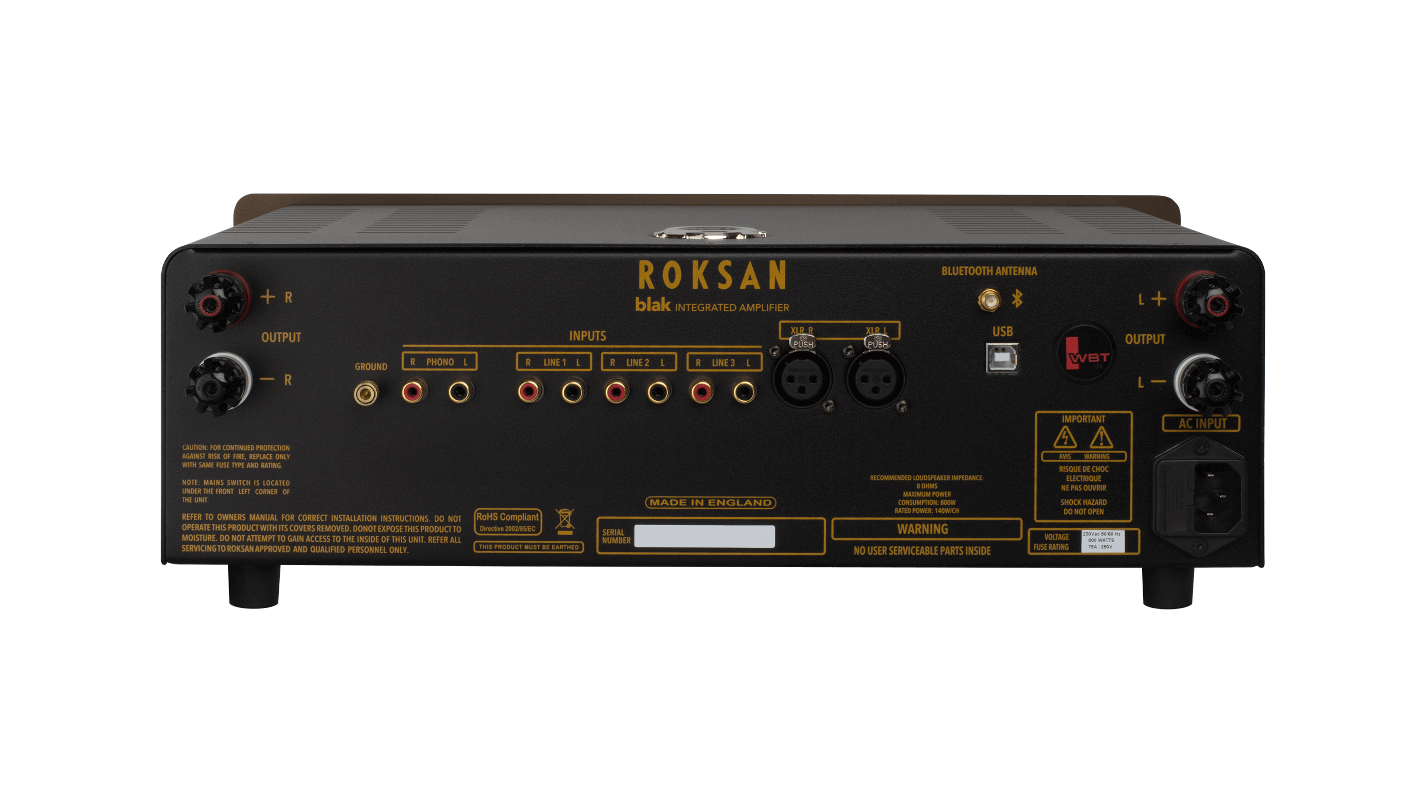 Roksan BLAK, Integrated amplifier (various colors)