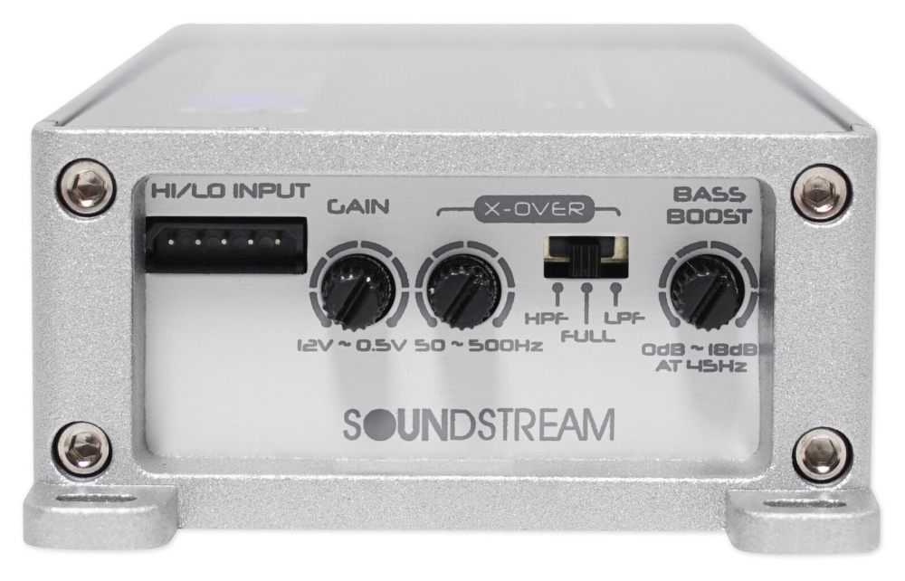 Soundstream ST2.1000D, garso stiprintuvas vandens transportui - šonas