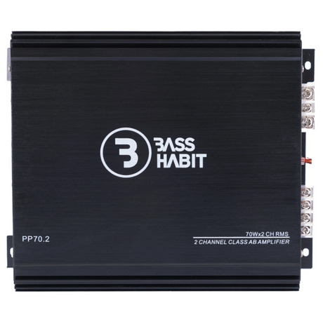 Bass Habit Play Power 70.2, automobilinis garso stiprintuvas- viršus