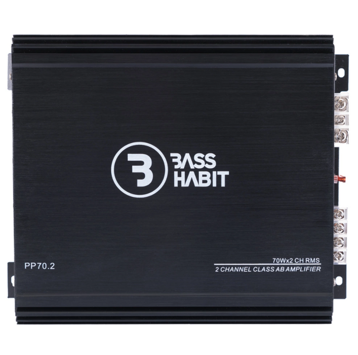 Bass Habit Play Power 70.2, automobilinis garso stiprintuvas- viršus
