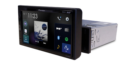 Multimedija automobiliui Pioneer SPH-EVO62DAB-UNI, 1-DIN, USB, BLUETOOTH, Apple CarPlay, Android Auto, Waze Multimedija Pioneer AUTOGARSAS.LT