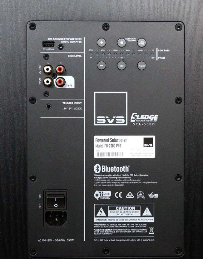 SVS PB-2000 Pro, žemų dažnių garso kolonėlė- galas