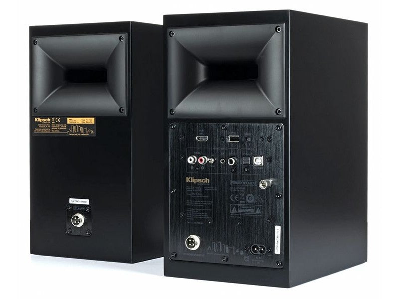 Klipsch THE FIVES, aktyvios lentyninės garso kolonėlės- galas